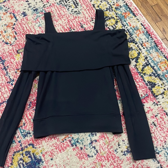 Revolve X Bailey 44 Soulmate Cold-Shoulder Long Sleeve Black Sweatshirt - Picture 6 of 8